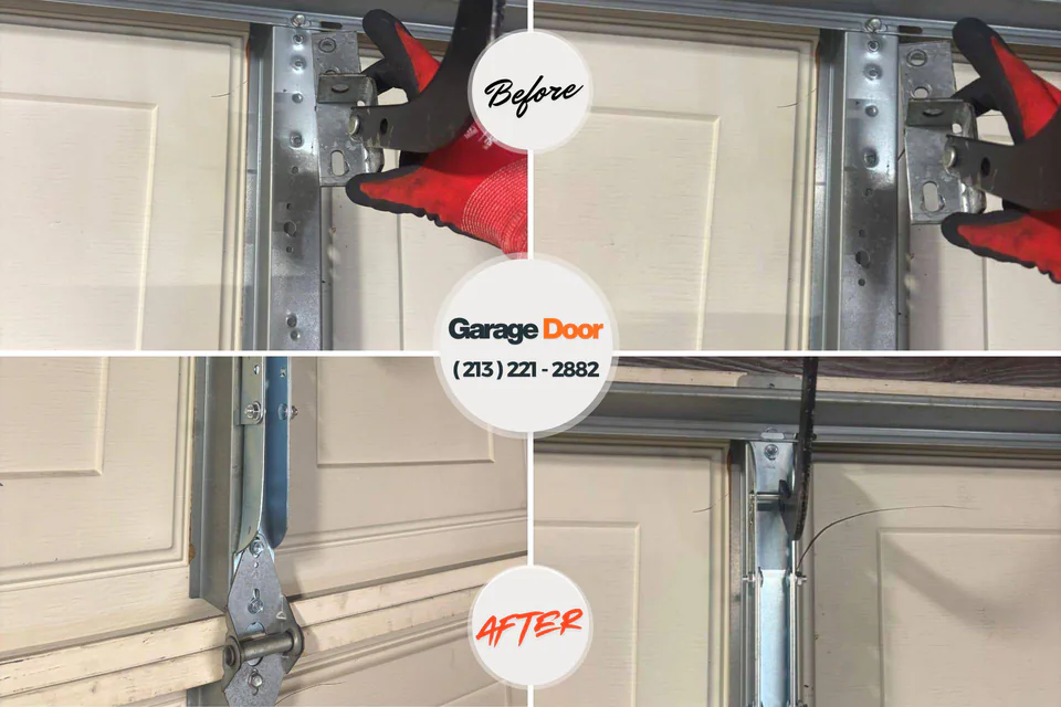 Before and after: garage door company Huntington, UT